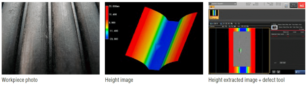 FLAW DENT INSPECTION FOR A PLASTIC MOLD