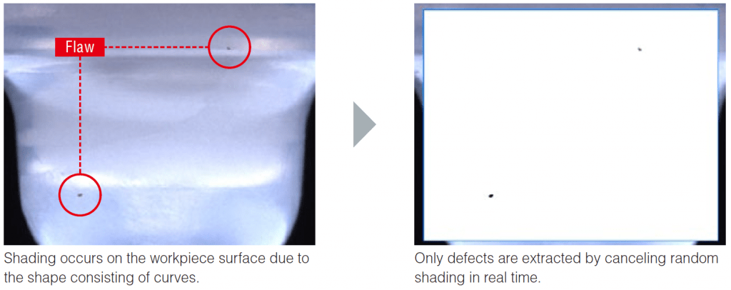 Plastic mould inclusion detection