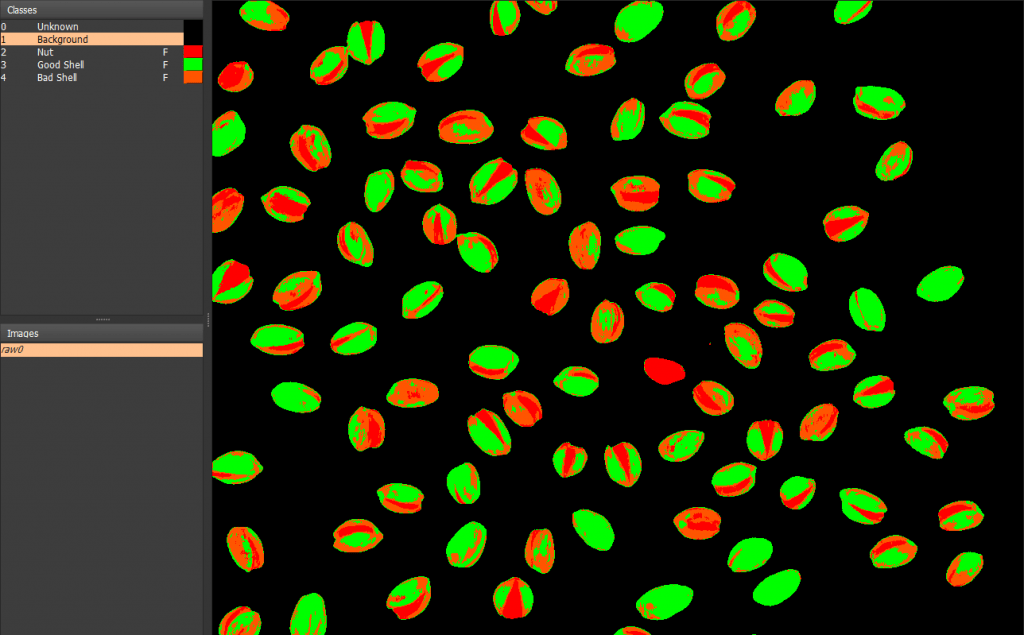 Pistachio Htperspectral grading sorting Detection